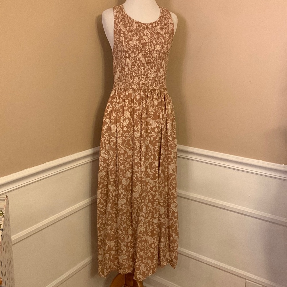 Matilda Jane Womens Lorrin sleeveless smocked midi dress